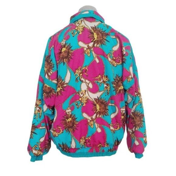 1980s Bold Spirit Windbreaker Jacket Sun Print Medium Vintage & Rare GUC - Picture 4 of 12
